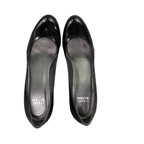 Stuart Weitzman Shoe Women 7 Pumps Platform Stiletto Patent Leather Formal Black - Picture 8 of 15